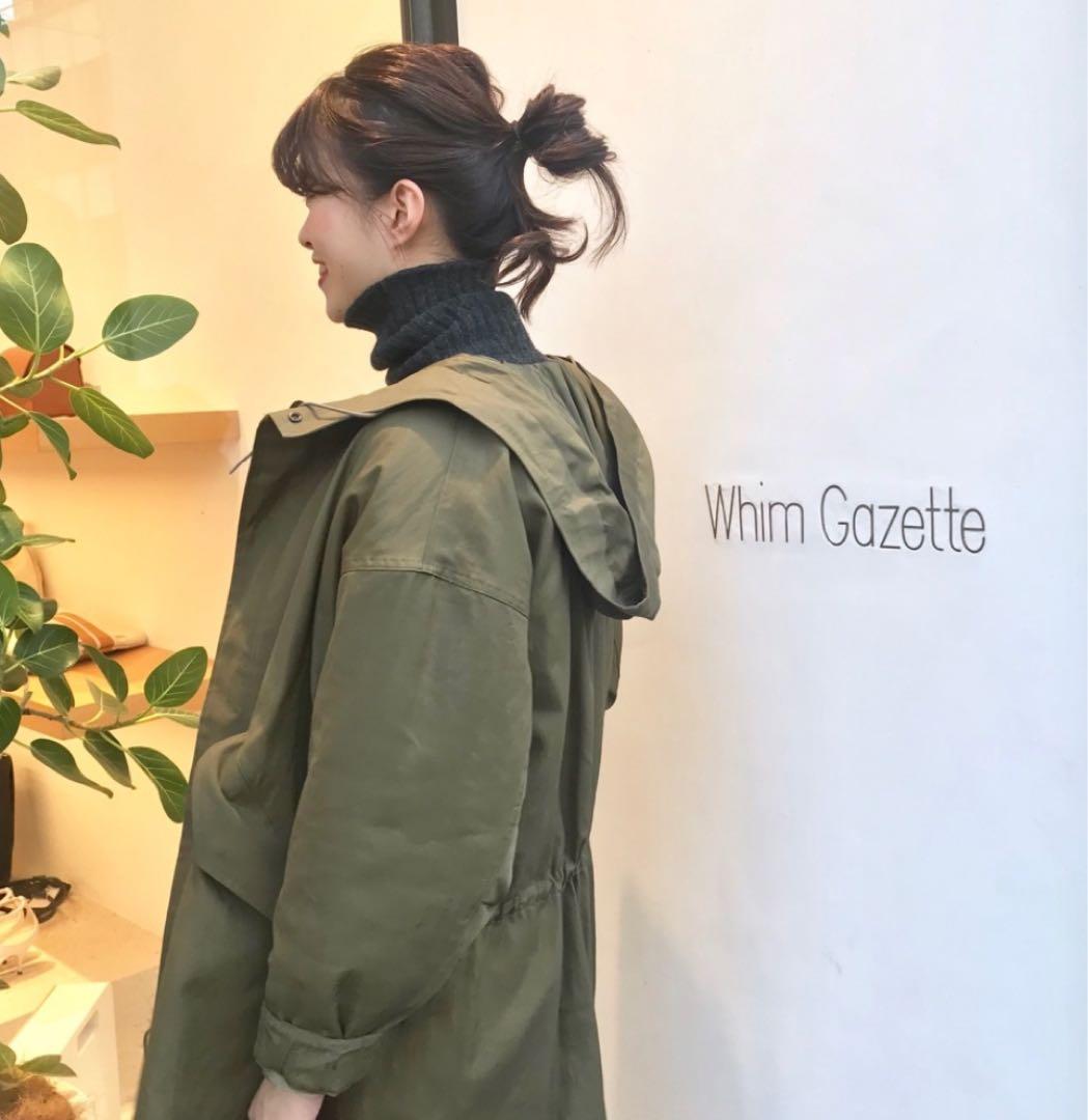 美品【Whim Gazette】ウィム ガゼット　モッズコート　ライナー付カーキ