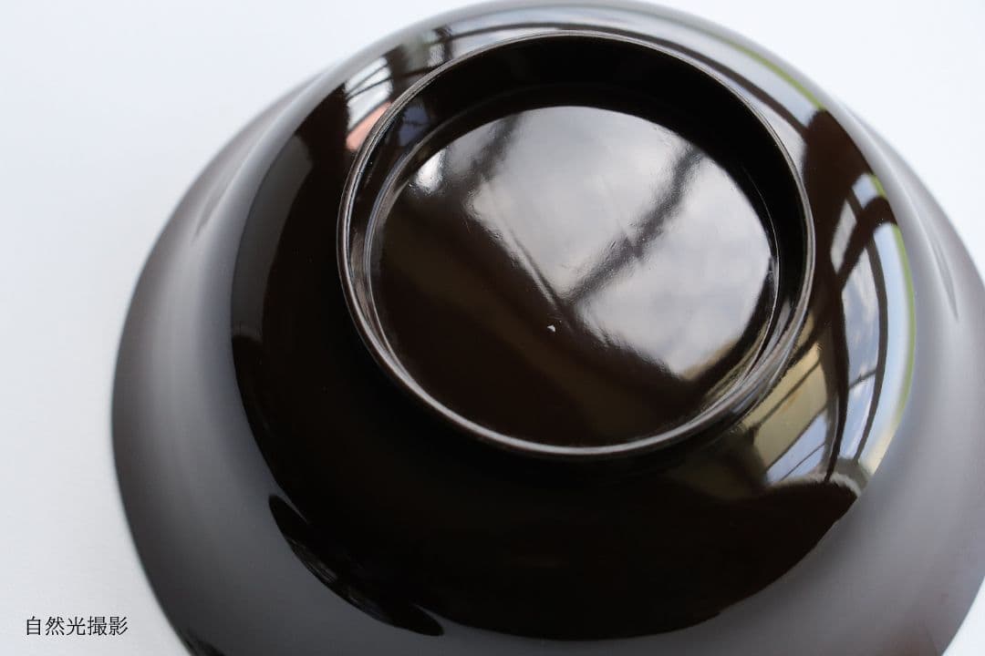 CK75 時代 木製漆器 輪島塗 蝶金蒔絵 黒塗椀 三客 天然木 梨地