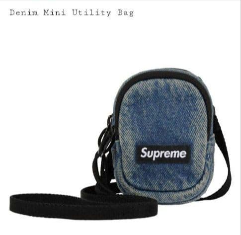 Supreme Denim Mini Utility Bag (デニム、黒)2個