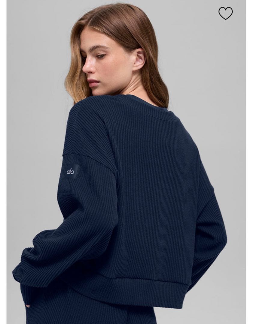 Alo yoga スエット　セットアップ　上のみ　Muse