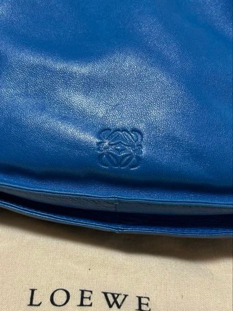 【※最終】LOEWE フラメンコ ブルー ショルダーバッグ
