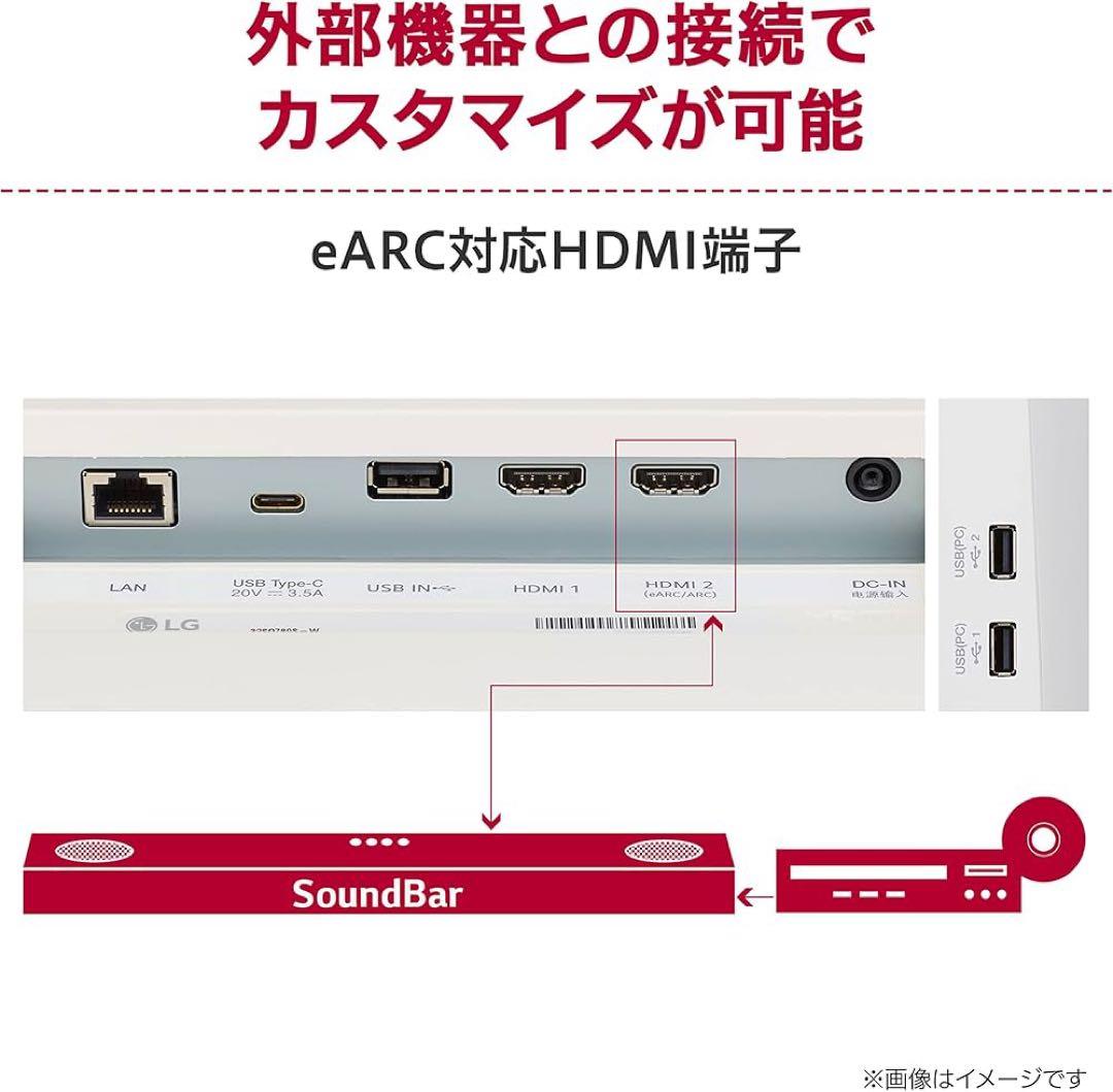LG MyView スマートモニター 32SQ730S-W 4K 32インチ