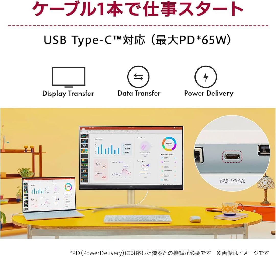 LG MyView スマートモニター 32SQ730S-W 4K 32インチ