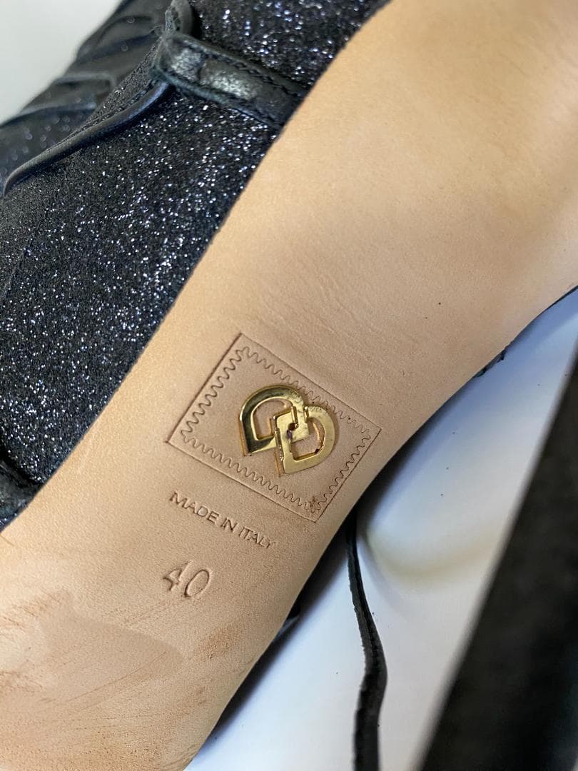 Dsquared2 グリッター レースアップオープントゥブーツ