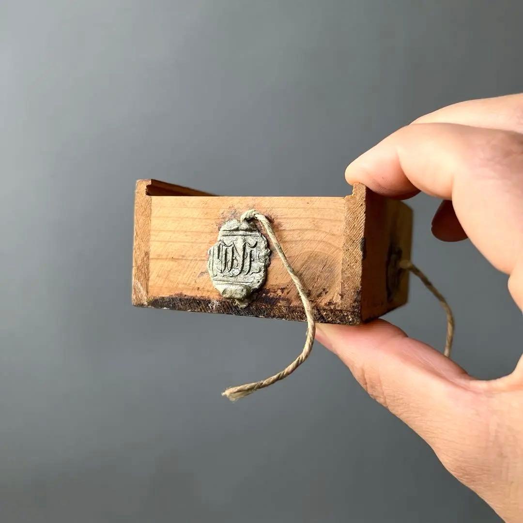 France 小包木箱 蝋印 antique brocante 一点物