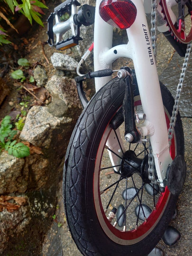 RENULT 折りたたみ自転車 ホワイト14インチ