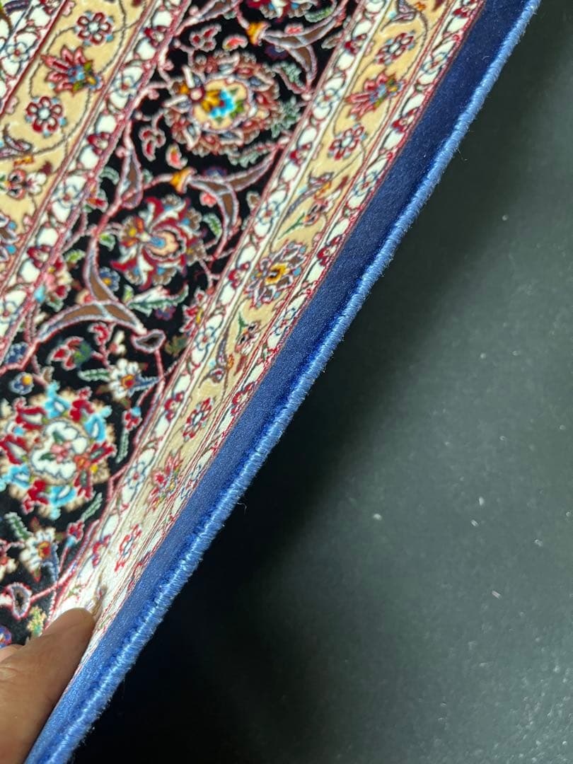 最高級 ペルシャ絨毯シルク イラン クム産 101×152cm 約225万ノット