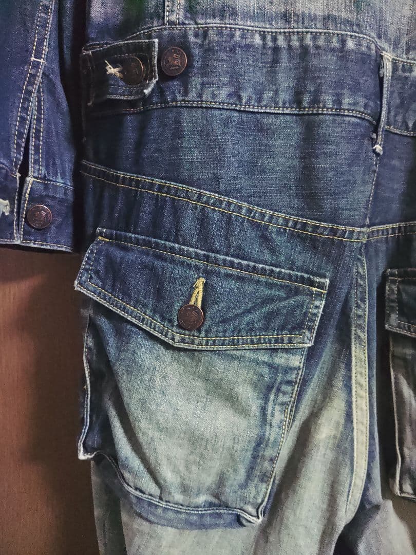 glambデニムつなぎ　サイズ③L