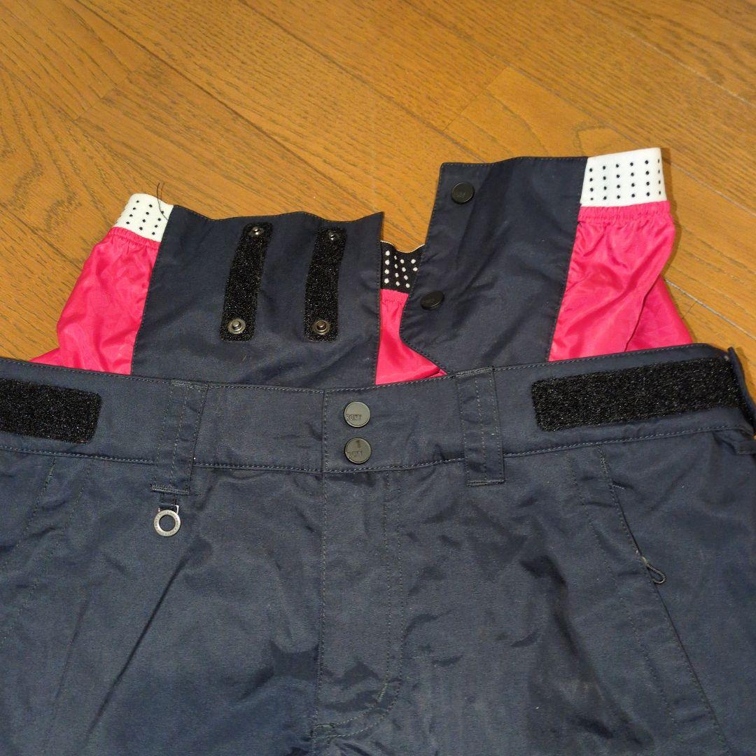 【美品】ROXY　スノボウェア　上下セット　総柄　花柄　ブラック　Ｓ