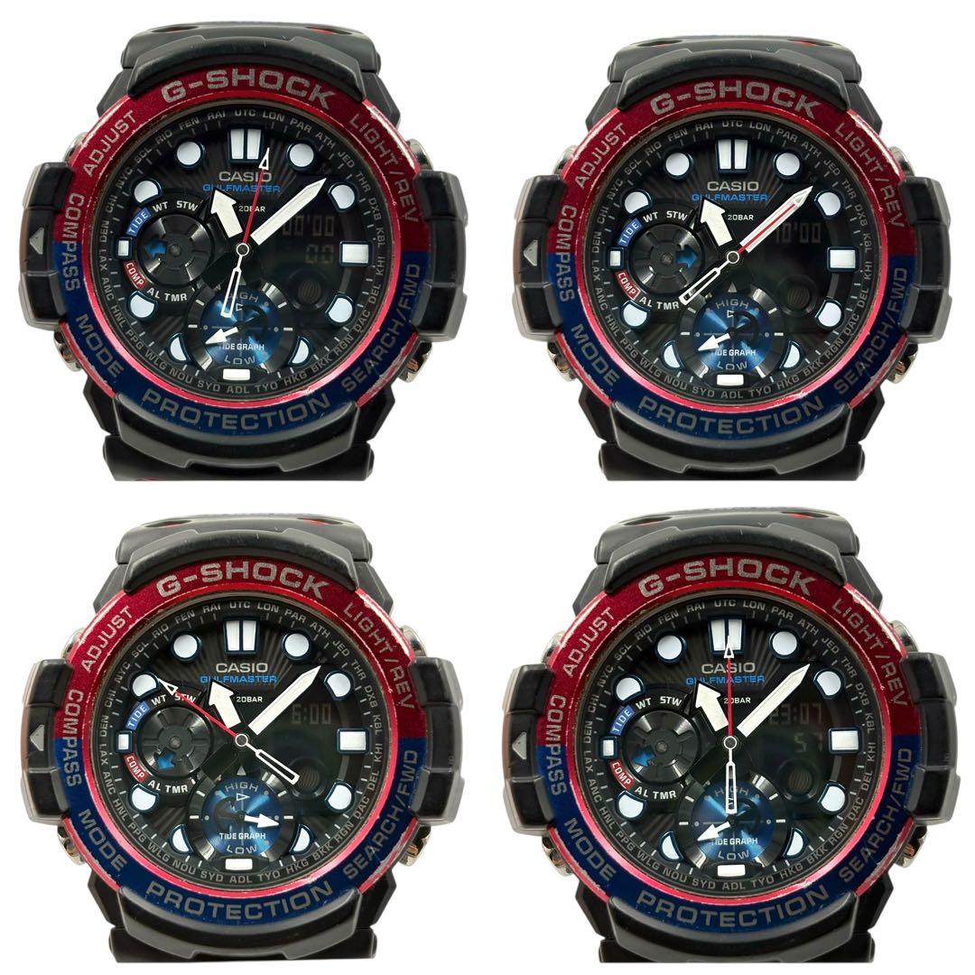 レア G-SHOCK ガルフマスター アナデジ 腕時計 ブラック ペプシカラー