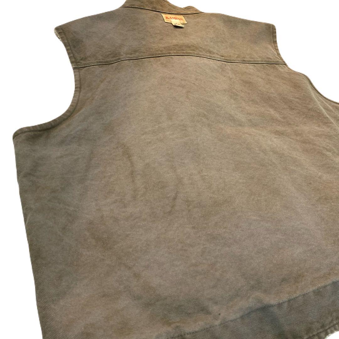KAMIYA 23AW BORO VEST Mサイズ ビンテージ加工 カミヤ