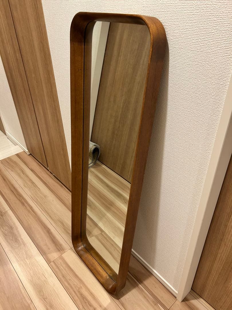 kurveレクタングルミラー ブラウン