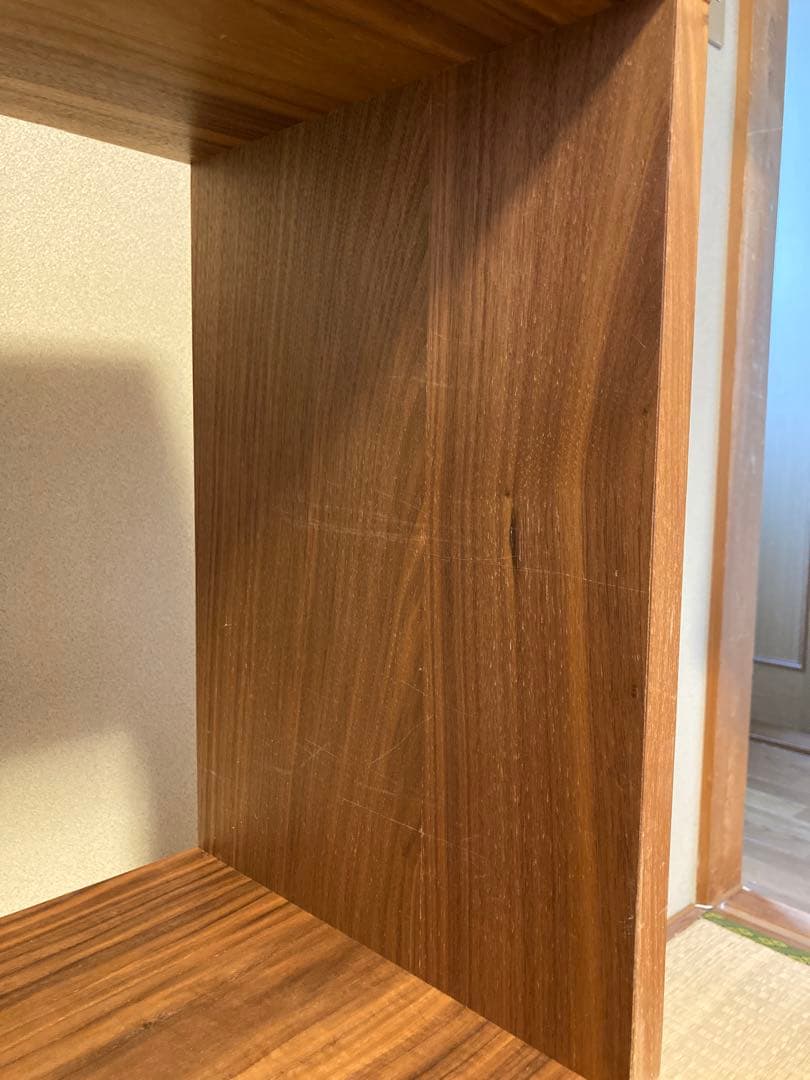 無印スタッキングシェルフ　ウォールナット材