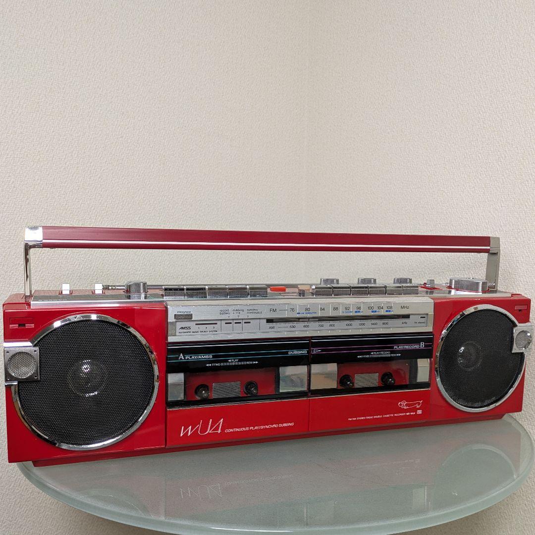 【動作品】SANYO サンヨーWカセットデッキMR-WU4　昭和レトロビンテージ