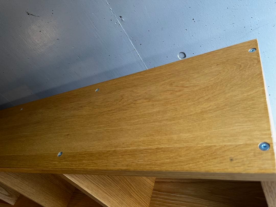 美品★無印 スタッキングシェルフセット・５段×２列・オーク材