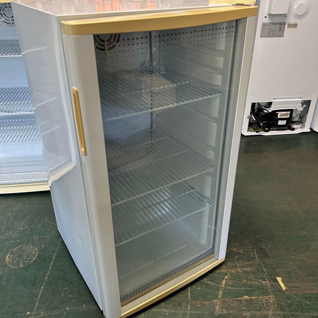 112 業務用 冷蔵ショーケース オフィスコンビニ XW-105 左右開き 小型