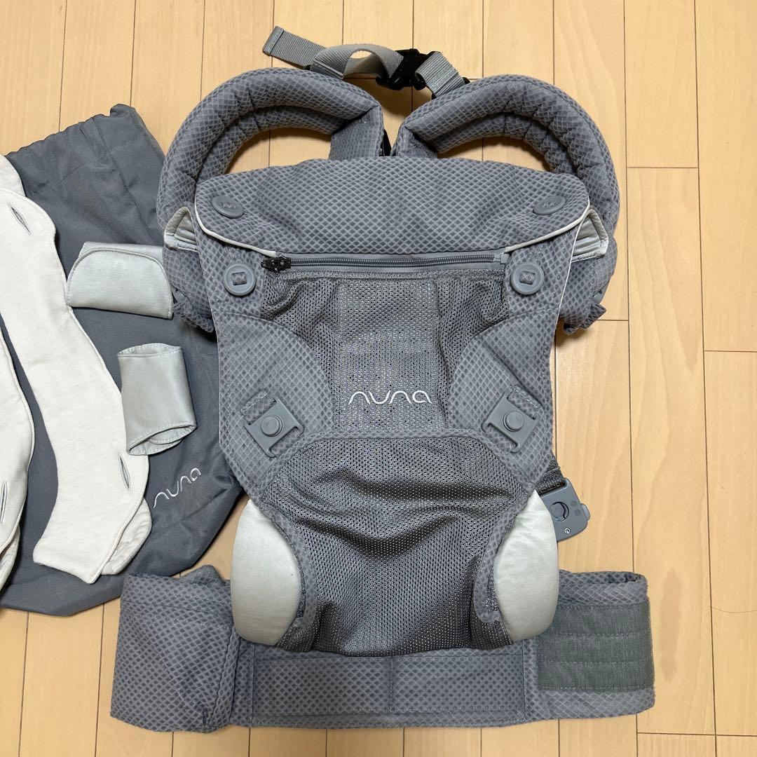 NUNA 抱っこひも グレー 付属品あり