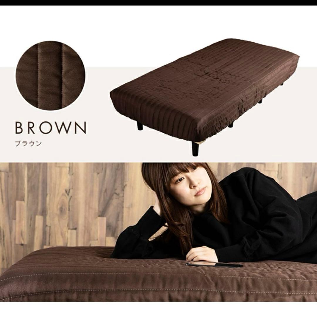 2C ボックスシーツ　脚付きマットレスカバー AATMC-D ブラウン　Y