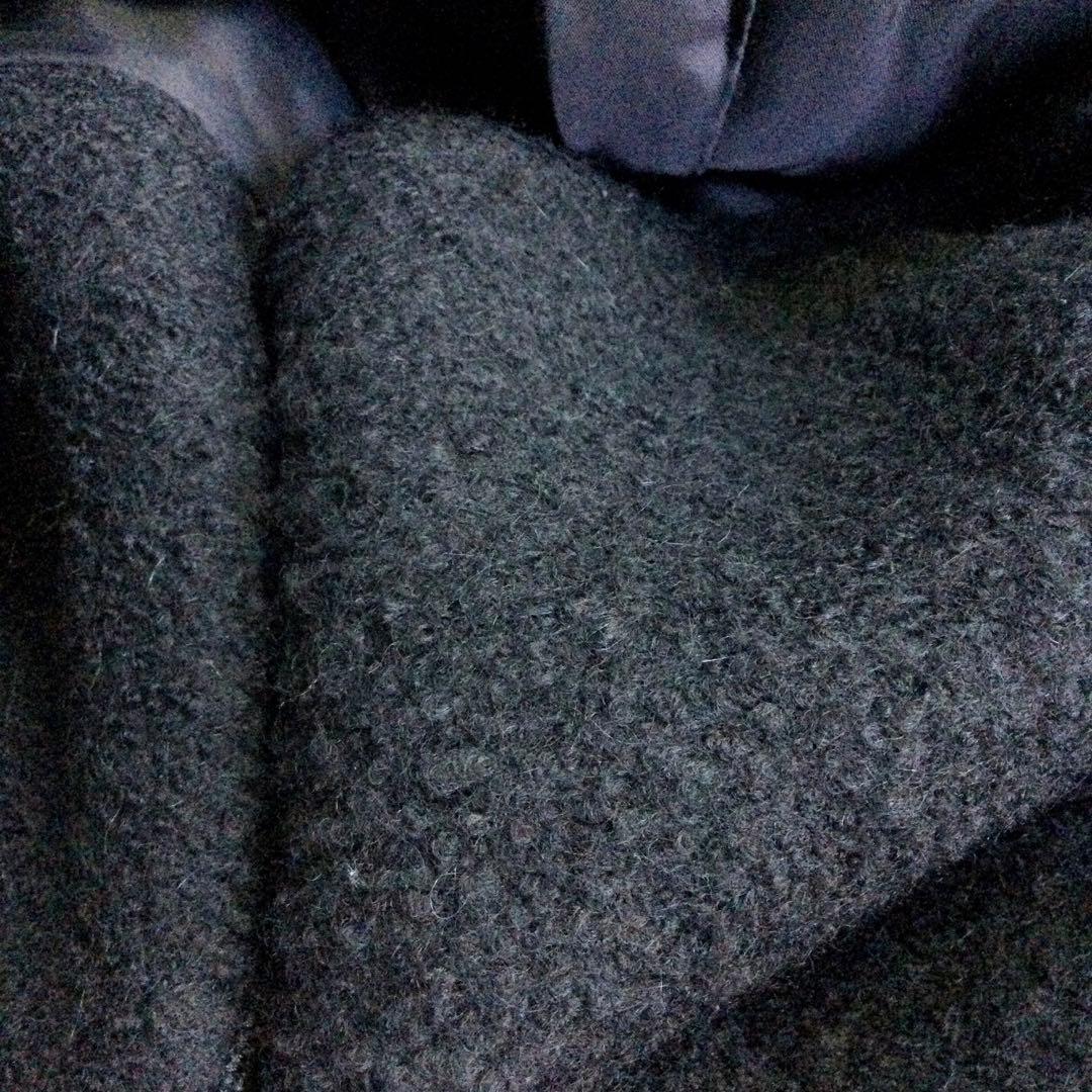 BALENCIAGA★バレンシアガ ブークレ ダブルロングコート 黒 38