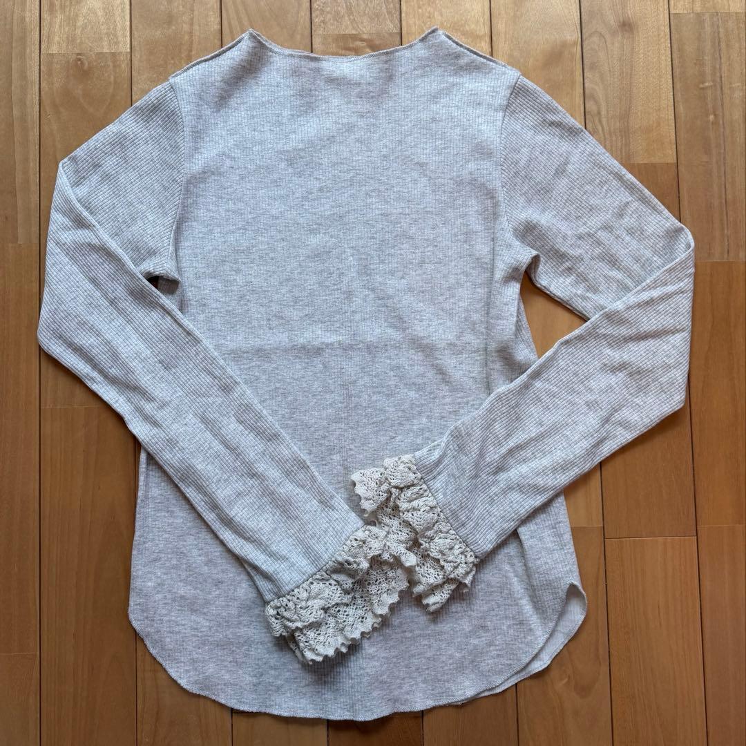 RhodolirioN リブレースカットソー