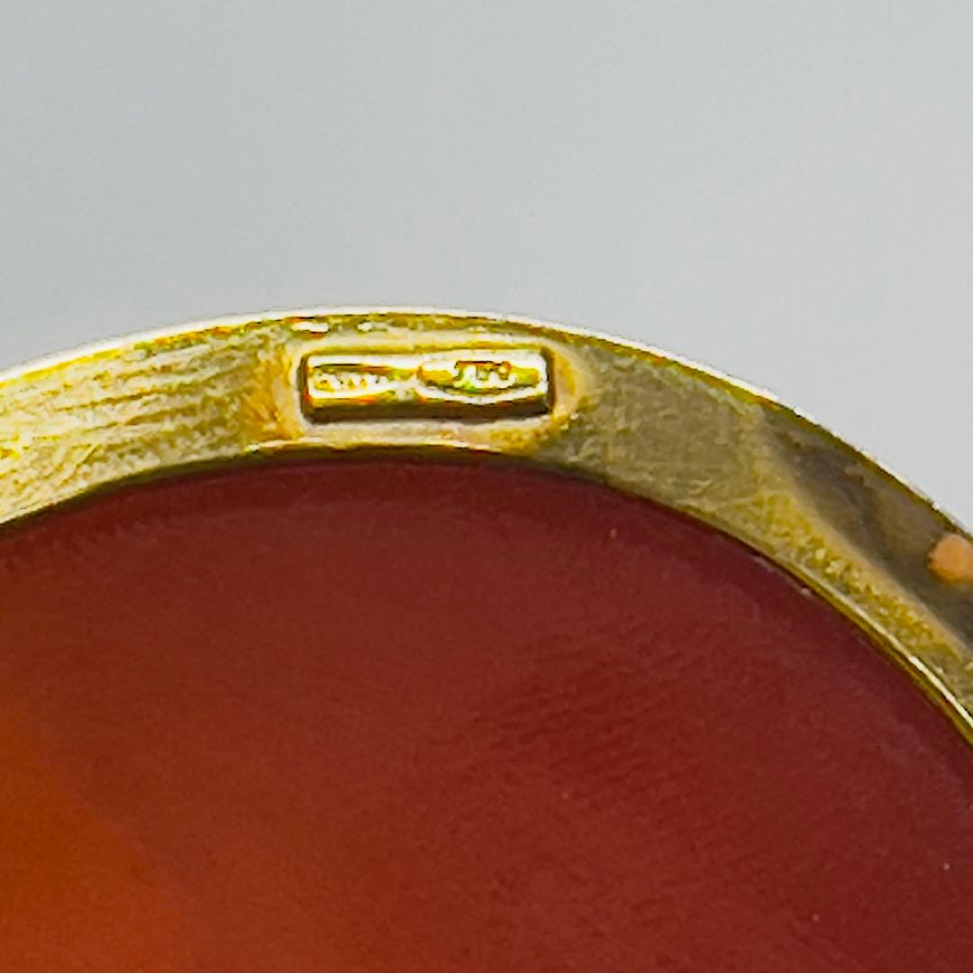 メノウカメオK18(750)ブローチとペンダント2way