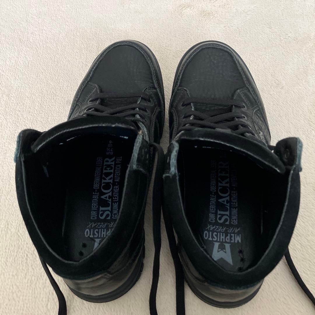 美品　メフィスト・スラッカー　Mephisto レザーブーツ　26.0㎝