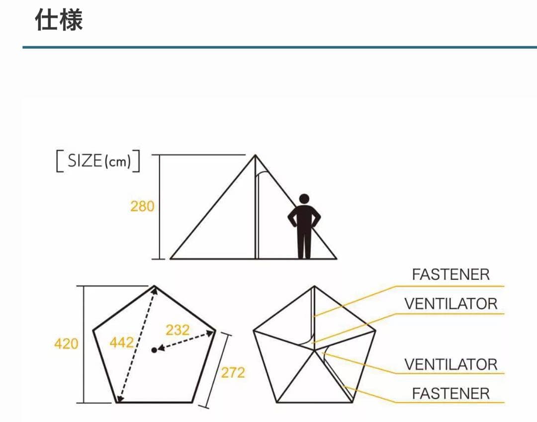 【レア廃盤品】テンマクデザイン サーカスコットン