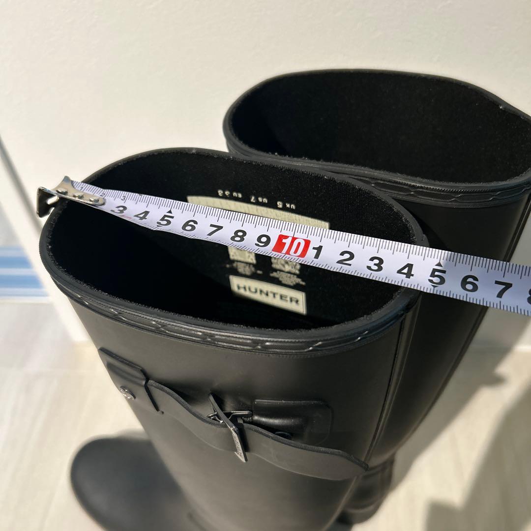 HUNTER ハンターオリジナル リファインドレインブーツ　マットオールブラック