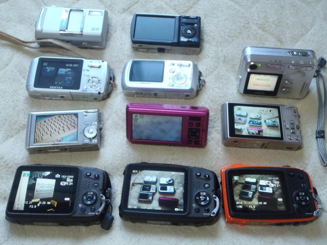 ⭕️動作品XP140など❤️１１台セット❤️各メーカー揃い❤️デジタルカメラ❤️