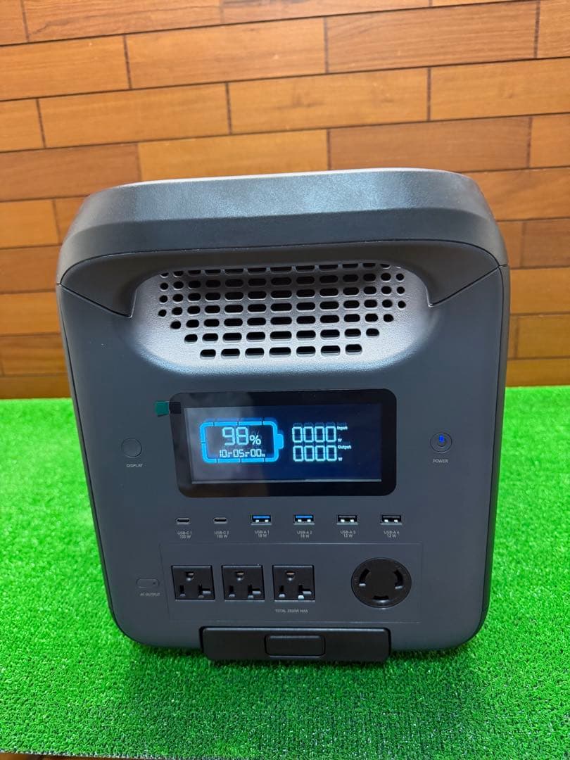 DE-PS2500PBK ポータブル電源 2500ｗ