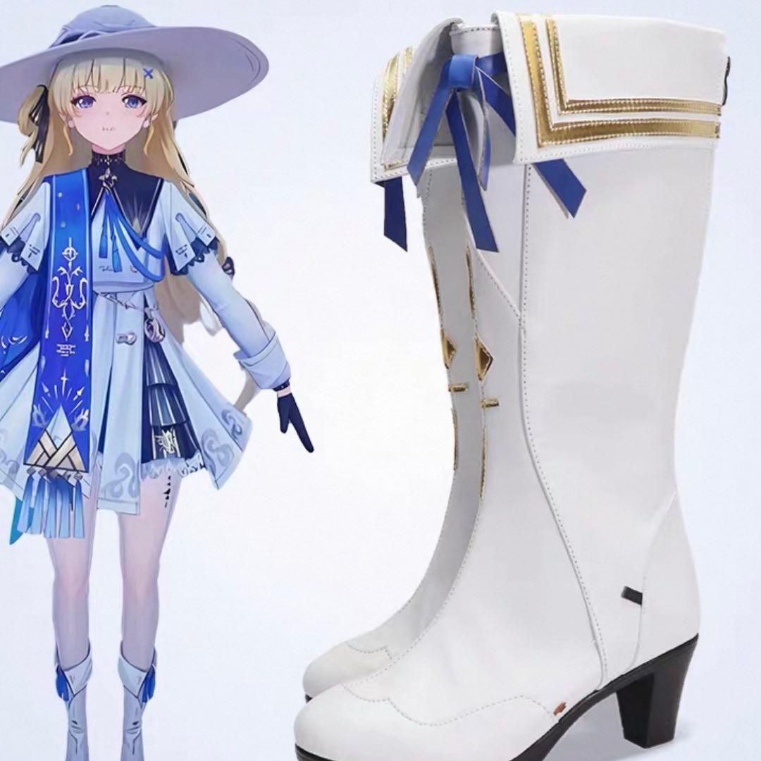 鳴潮 フィービー コスプレ 衣装 ウィッグ 武器 靴uwowo