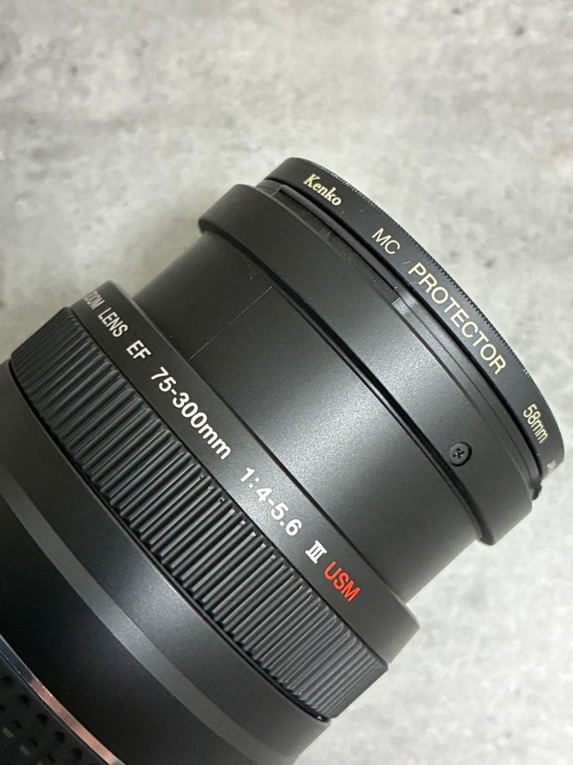⭐️美品⭐️Canon EF 75-300 III & EF-EOS R アダプター