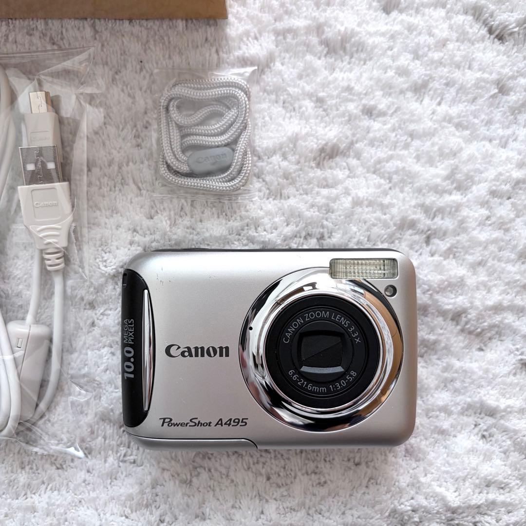【動作確認済】Canon キャノン PowerShot A495 レトロコンデジ