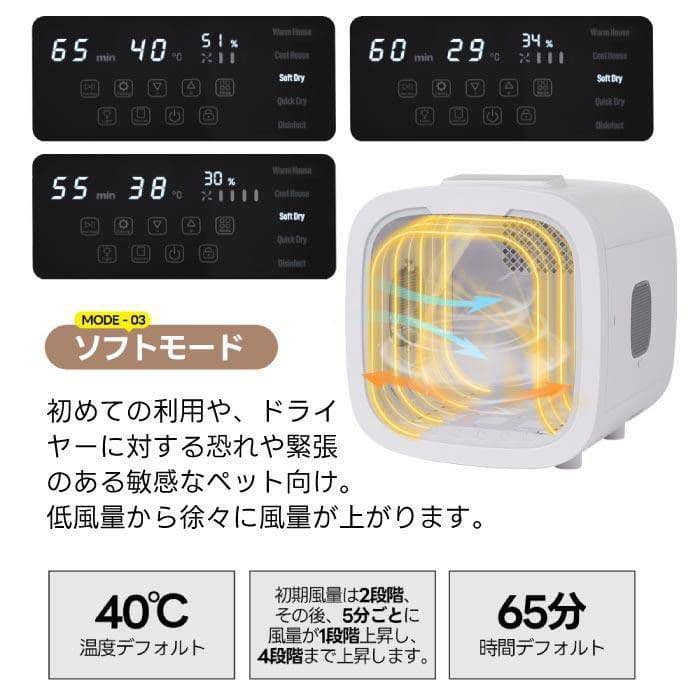 ペット用ドライヤー ホワイト