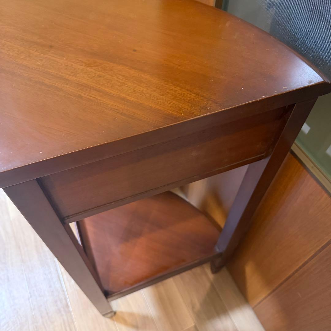 東海家具 コーナーテーブル　サイドテーブル　コーナー用　コンソール　天然木