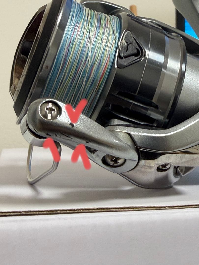 シマノ　21ナスキー　c5000xg ゴメクサスリールハンドル付き