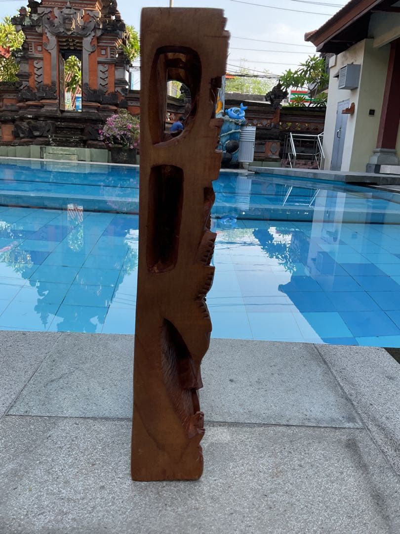 【新入荷］ガネーシャ像(夢をかなえる神様)Hiクオリティ木彫り38.5cm