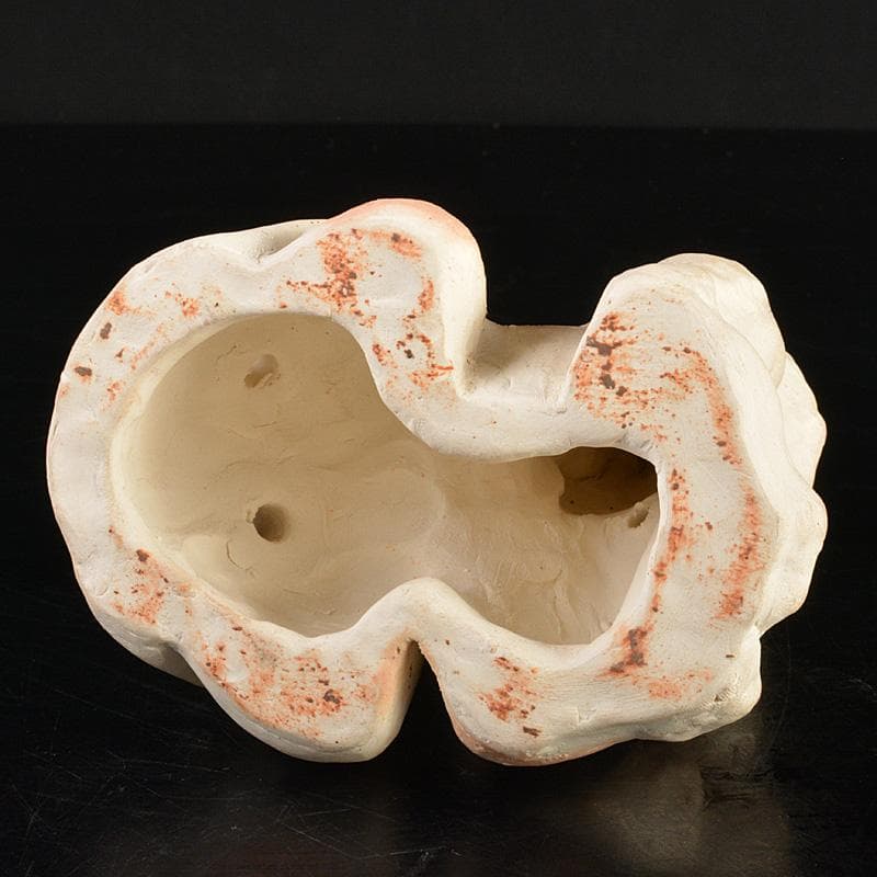 備前焼　落雁窯　古備前　白備前　置物　V　R7153