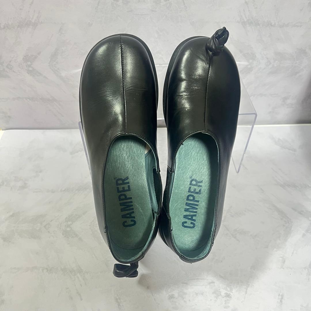 ❣️希少❣️CAMPER カンペール ブラックレザー スリッポン TWIN 22.5