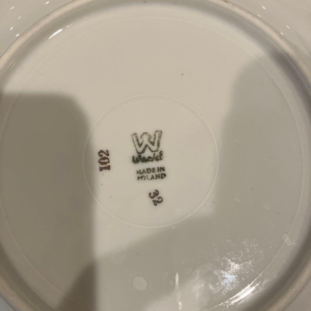 ポーランド製　食器　スープ皿　ケーキ皿　くま