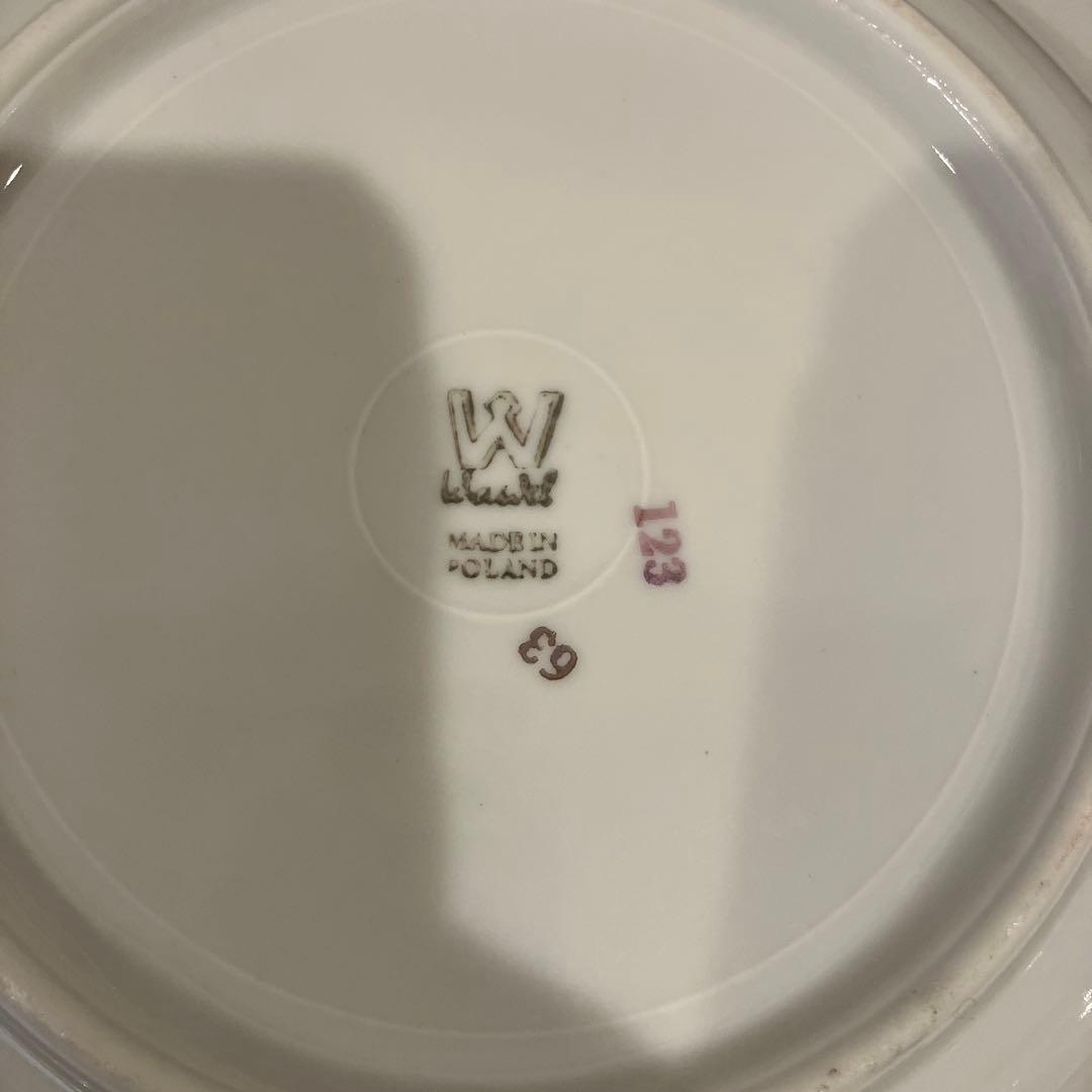 ポーランド製　食器　スープ皿　ケーキ皿　くま