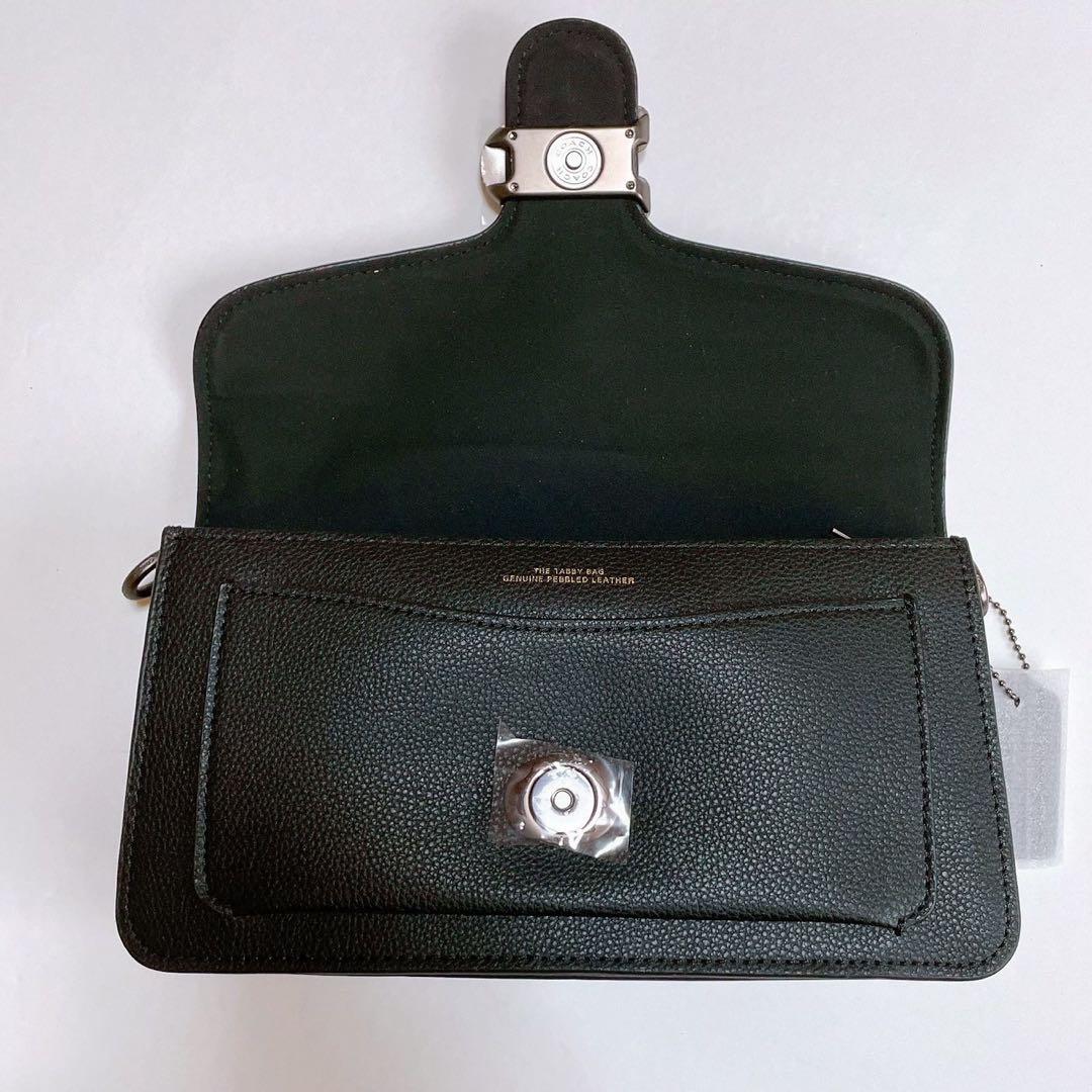 COACHタビー ショルダーバッグ ブラック 金具 ハンドバッグ 2WAY