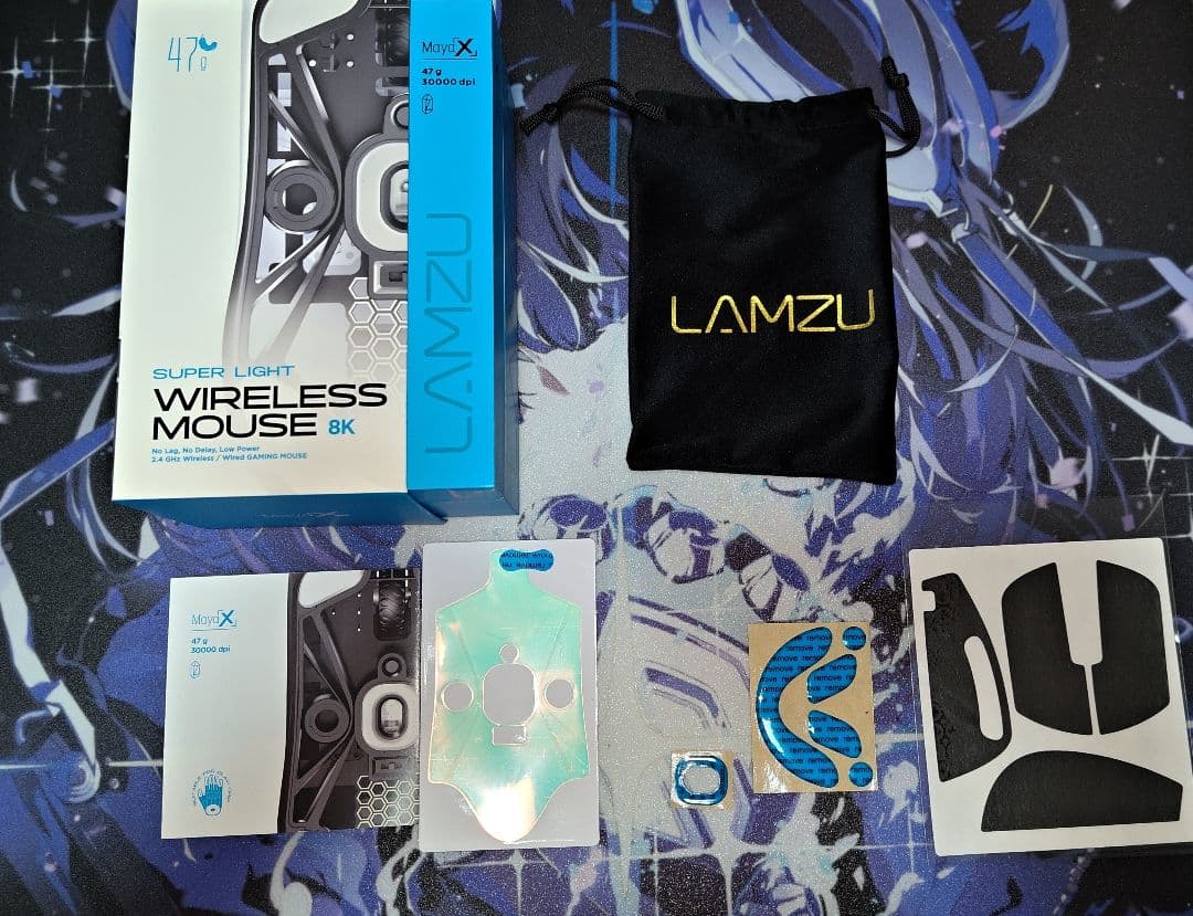 マウス・トラックボール LAMZU Maya X 8k White