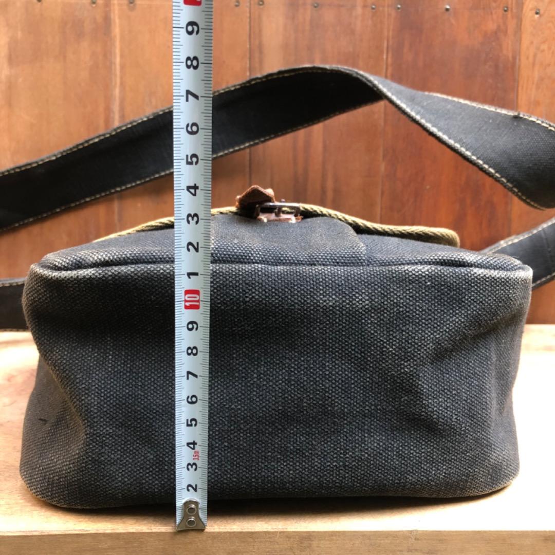 必見！オールドヴィンテージ　極厚帆布 ショルダーバッグ　レア