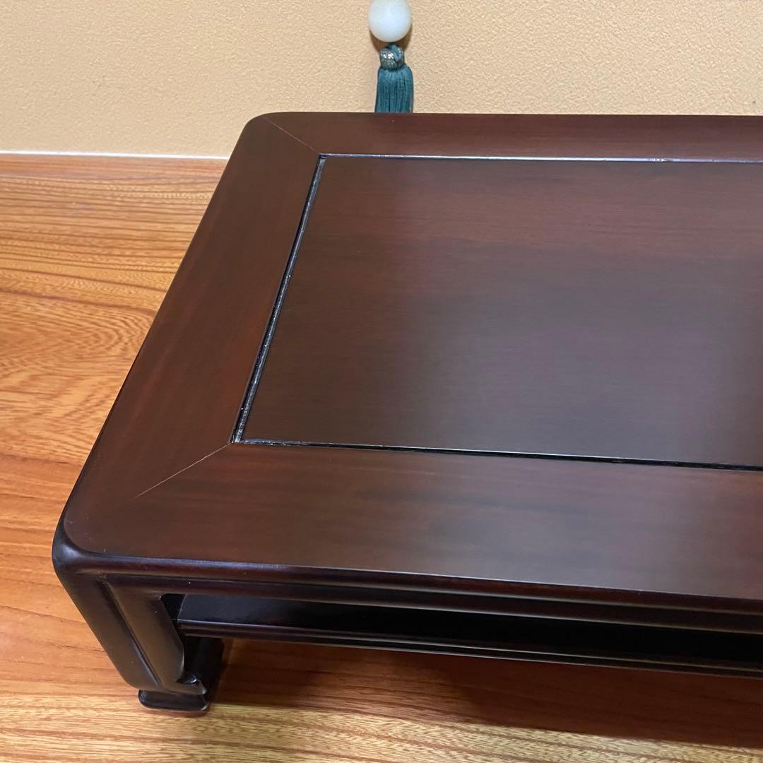 盆栽台 花台 飾り台 香炉台 花瓶台 サイドテーブル 木製 花梨材 ビンテージ