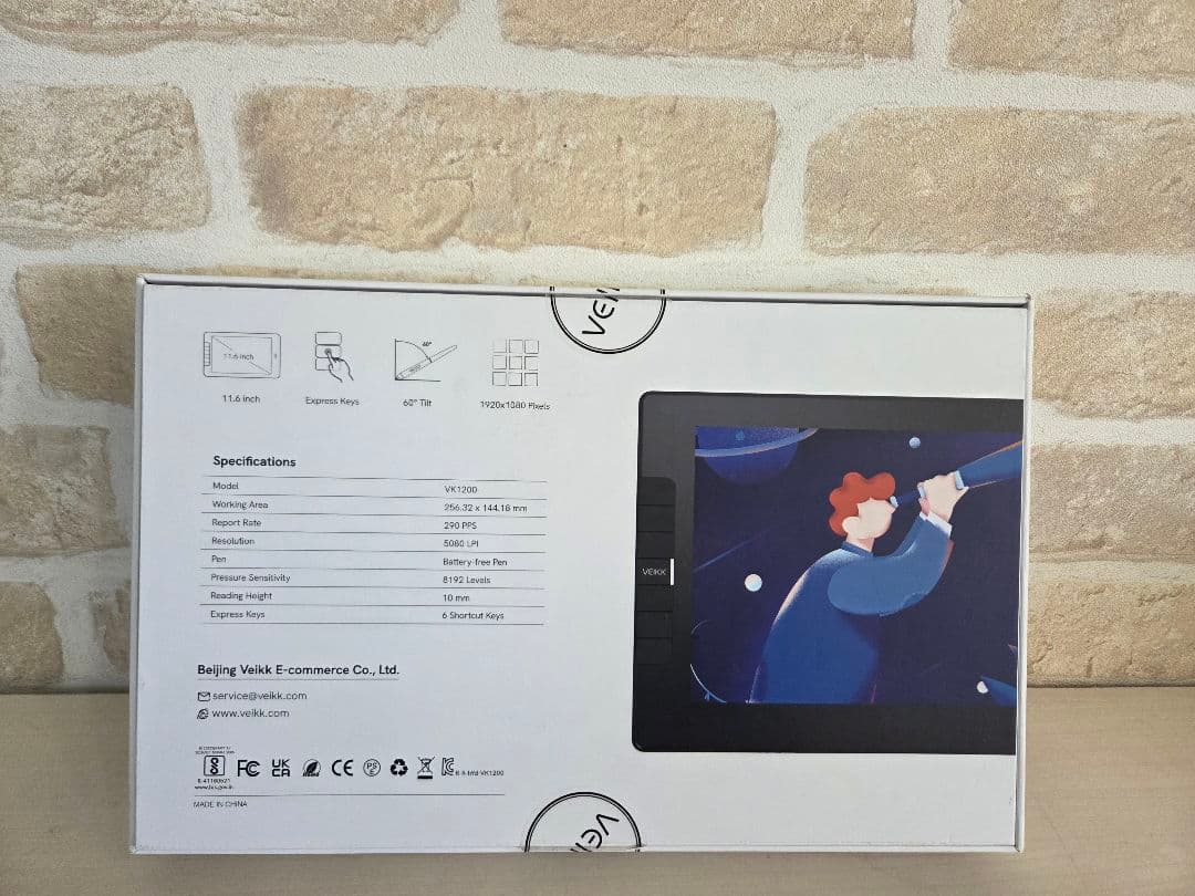 【極美品♪】VEIKK STUDIO VK1200 液タブ 11.6型 FHD