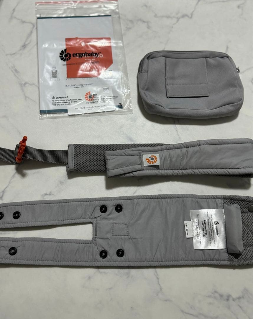 【ほぼ未使用品】エルゴベビー オムニ 360 クールエア メッシュ パールグレー