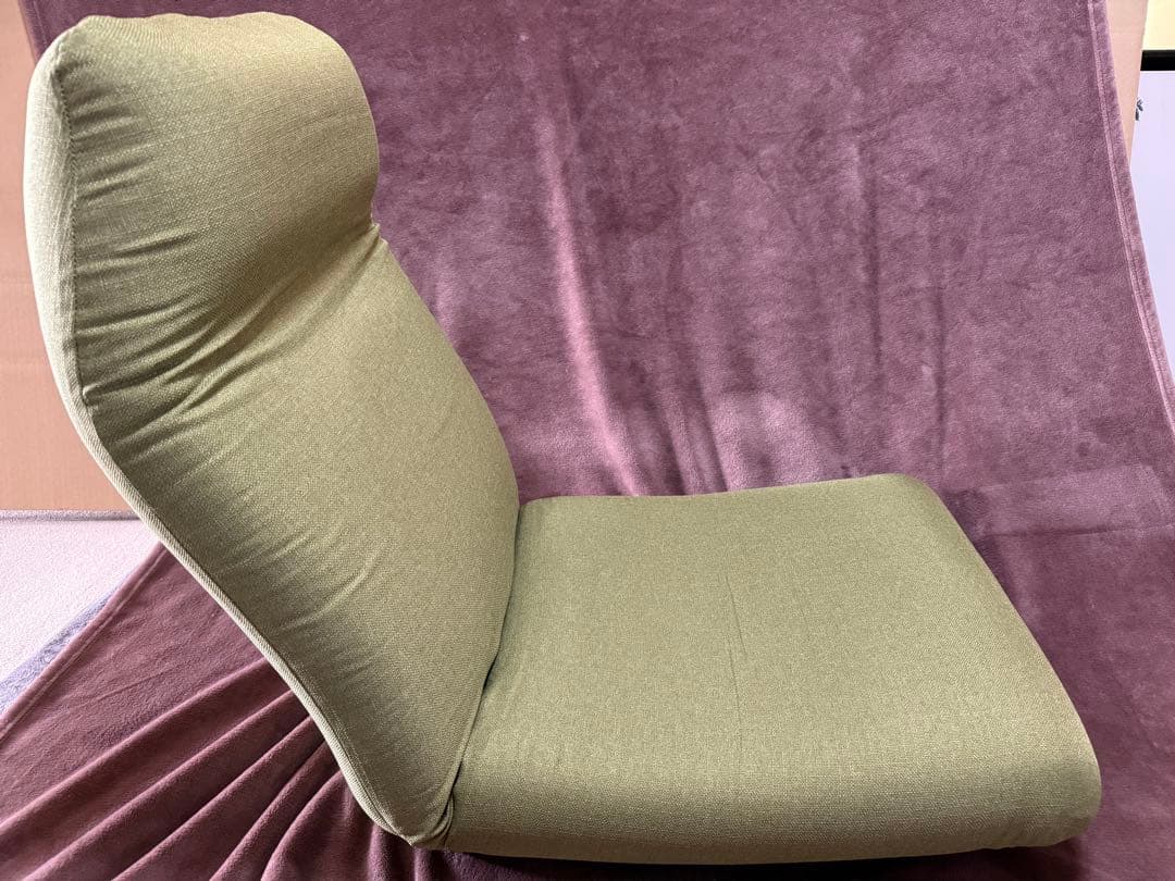 産学連携ヘッドレスト付ハイバック座椅子2 グリーン Yamazaki