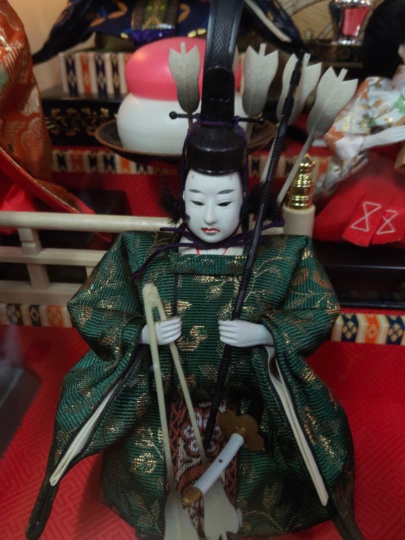 【引取限定・三重県】雛人形 15人揃い 藤翁作 かがやき雛 ガラスケース