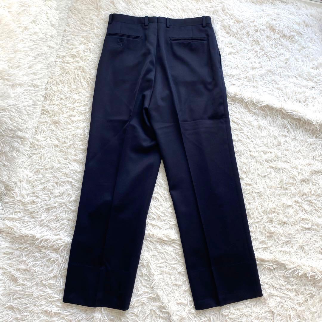 イヴサンローラン　ダブル　セットアップ　スーツ　ネイビー　ジャケット　パンツ